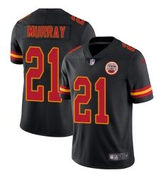 Men's Nike Kansas City Chiefs #21 Eric Murray Limited Black Rush Vapor Untouchable NFL Jersey
