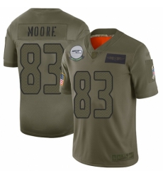 Men's Seattle Seahawks #83 David Moore Limited Camo 2019 Salute to Service Football Jersey