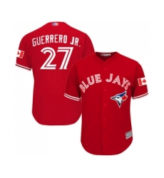 Men's Toronto Blue Jays #27 Vladimir Guerrero Jr. Replica Scarlet Alternate Cool Base Baseball Jersey