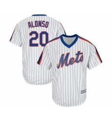 Youth New York Mets #20 Pete Alonso Authentic White Alternate Cool Base Baseball Jersey