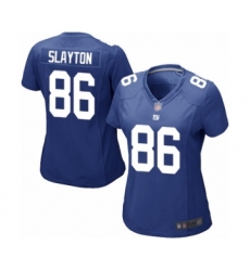 Women's New York Giants #86 Darius Slayton Game Royal Blue Team Color Football Jersey