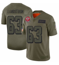 Men's Atlanta Falcons #63 Chris Lindstrom Limited Camo 2019 Salute to Service Football Jersey