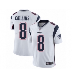 Men's New England Patriots #8 Jamie Collins White Vapor Untouchable Limited Player Football Jersey