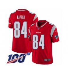 Men's New England Patriots #84 Benjamin Watson Limited Red Inverted Legend 100th Season Football Jersey