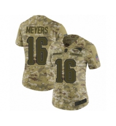 Women's New England Patriots #16 Jakobi Meyers Limited Camo 2018 Salute to Service Football Jersey