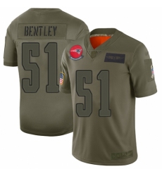 Youth New England Patriots #51 Ja'Whaun Bentley Limited Camo 2019 Salute to Service Football Jersey