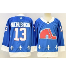 Men's Colorado Avalanche #13 Valeri Nichushkin Blue 2025 Stitched Hockey Jersey