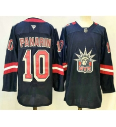 Men's New York Rangers #10 Artemi Panarin Navy Reverse Retro Authentic Jersey