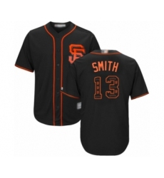 Men's San Francisco Giants #13 Will Smith Authentic Black Team Logo Fashion Cool Base Baseball Jersey