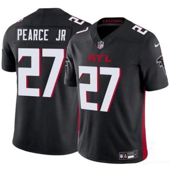 Men's Atlanta Falcons #27 James Pearce Jr Black 2025 Draft F.U.S.E. Vapor Untouchable Limited Football Stitched Jersey