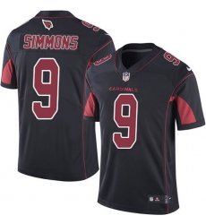 Youth Nike Arizona Cardinals #9 Isaiah Simmons Black Stitched NFL Limited Rush Jersey