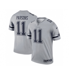 Men's Dallas Cowboys #11 Micah Parsons Gray Stitched Game Jersey