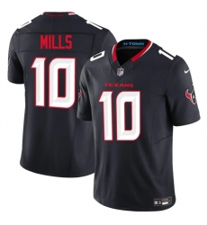 Men's Houston Texans #10 Davis Mills Navy 2025 F.U.S.E. Vapor Limited Football Stitched Jersey