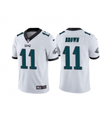 Men's Philadelphia Eagles #11 A. J. Brown White Vapor Untouchable Limited Stitched Jersey