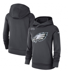 NFL Women's Philadelphia Eagles Nike Anthracite Crucial Catch Performance Pullover Hoodie