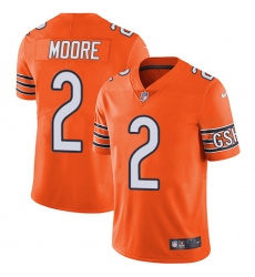 Men's Chicago Bears #2 DJ Moore Orange Vapor Untouchable Stitched Football Jersey