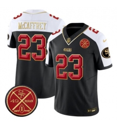 Men's San Francisco 49ers #23 Christian McCaffrey Black Alternate F.U.S.E. Est.1946 Vapor Limited Football Stitched Jersey