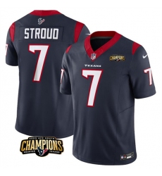 Men's Houston Texans #7 C.J. Stroud Navy 2023 F.U.S.E. AFC South Champions Vapor Untouchable Limited Football Stitched Jersey Men's Houston Texans #7 C.J. Stroud Navy 2023 F.U.S.E. AFC South Champions Vapor Untouchable Limited Football Stitched Jersey