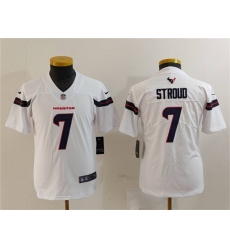 Youth Houston Texans #7 C.J. Stroud White Vapor Untouchable Limited Stitched Jersey