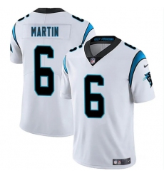 Men's Carolina Panthers #6 Sam Martin White 2025 Vapor Limited Football Stitched Jersey