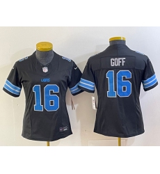Women's Detroit Lions #16 Jared Goff Black 2024 F.U.S.E. 2nd Alternate Vapor Limited Football Stitched Jersey(Run Smaller) Women's Detroit Lions #16 Jared Goff Black 2024 F.U.S.E. 2nd Alternate Vapor Limited Football Stitched Jersey(Run Smaller)
