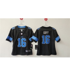 Women's Detroit Lions #16 Jared Goff Black Vapor Football Stitched Jersey(Run Smaller) Women's Detroit Lions #16 Jared Goff Black Vapor Football Stitched Jersey(Run Smaller)