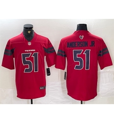 Men's Houston Texans #51 Will Anderson Jr. Red Vapor Untouchable Football Stitched Jersey