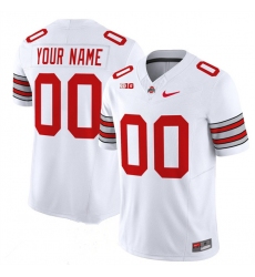 Men's Ohio State Buckeyes Active Player Custom White F.U.S.E. Vapor Limited Stitched Football Jersey