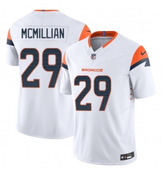 Men's Denver Broncos #29 Ja'Quan McMillan White 2025 F.U.S.E. Vapor Limited Football Stitched Jersey