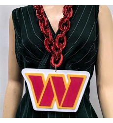 Commander Washington Fan Chain, NFL fans, Team Logo Big necklace,  large  pendant, Medal gift clothing tag Accessories