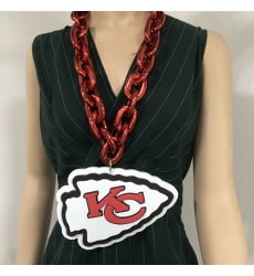 Kansas City Chiefs Fan Chain, NFL fans, Team Logo Big necklace,  large pendant, Medal gift clothing tag Accessories