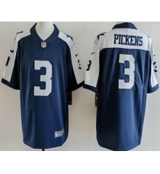 Men's Dallas Cowboys #3 George Pickens Limited Navy Alternate Vapor Jersey