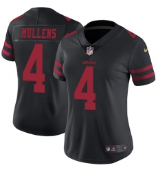 Women's Nike San Francisco 49ers #4 Nick Mullens Black Vapor Untouchable Limited Player NFL Jersey