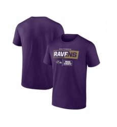 Men's Baltimore Ravens Purple x Bud Light T-Shirt