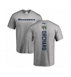 Football Seattle Seahawks #44 Nate Orchard Ash Backer T-Shirt