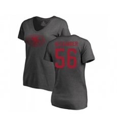 Football Women's San Francisco 49ers #56 Kwon Alexander Ash One Color T-Shirt