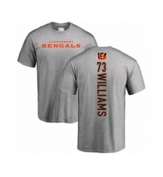 Football Cincinnati Bengals #73 Jonah Williams Ash Backer T-Shirt