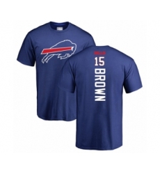 Football Buffalo Bills #15 John Brown Royal Blue Backer T-Shirt