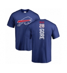 Football Buffalo Bills #28 Frank Gore Royal Blue Backer T-Shirt