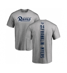 Football Los Angeles Rams #94 John Franklin-Myers Ash Backer T-Shirt