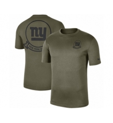 Football Men's New York Giants Olive 2019 Salute to Service Sideline Seal Legend Performance T-Shirt