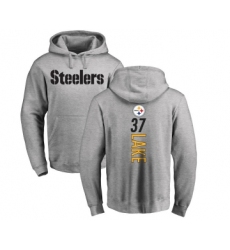 Football Pittsburgh Steelers #37 Carnell Lake Ash Backer Pullover Hoodie