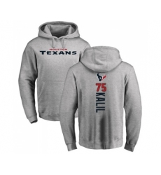 Football Houston Texans #75 Matt Kalil Ash Backer Pullover Hoodie