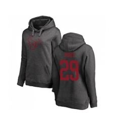 Football Women's Houston Texans #29 Bradley Roby Ash One Color Pullover Hoodie