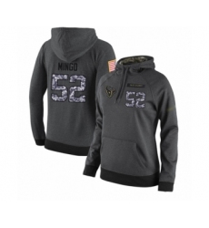 Football Women's Houston Texans #52 Barkevious Mingo Stitched Black Anthracite Salute to Service Player Performance Hoodie