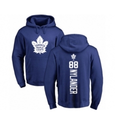 Hockey Toronto Maple Leafs #88 William Nylander Royal Blue Backer Pullover Hoodie