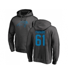 Football Carolina Panthers #61 Matt Paradis Ash One Color Pullover Hoodie