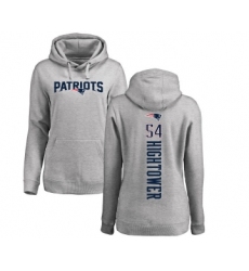 Football Women's New England Patriots #54 Dont'a Hightower Ash Backer Pullover Hoodie