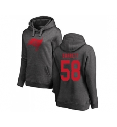 Football Women's Tampa Bay Buccaneers #58 Shaquil Barrett Ash One Color Pullover Hoodie
