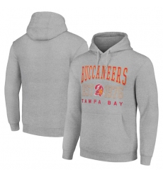 Men's Tampa Bay Buccaneers Gray Throwback Logo Pullover Hoodie